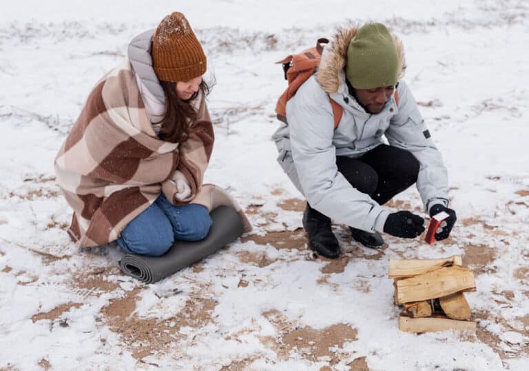 Campfire in Winter
