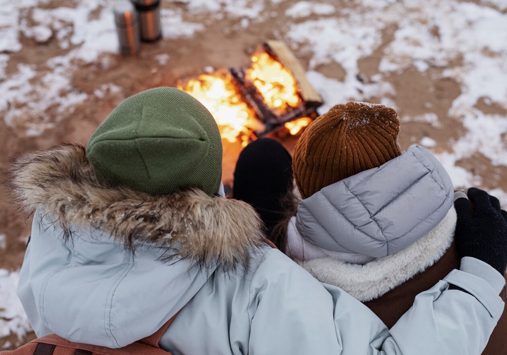 Campfire in Winter