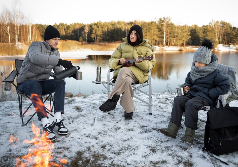 Campfire in Winter