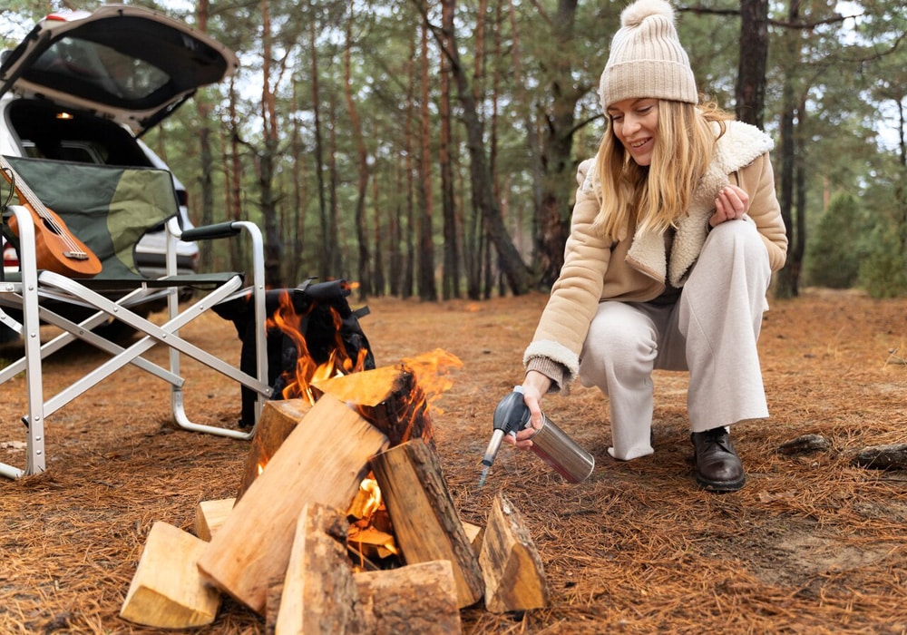 Campfire in Winter