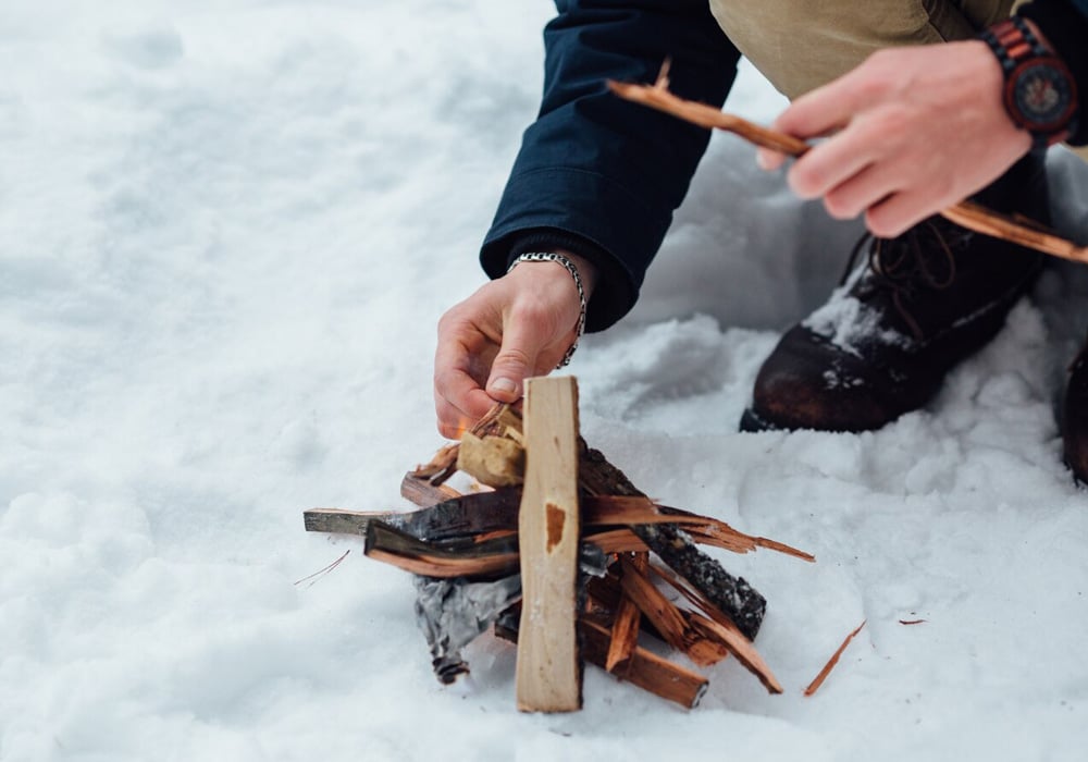 Campfire in Winter