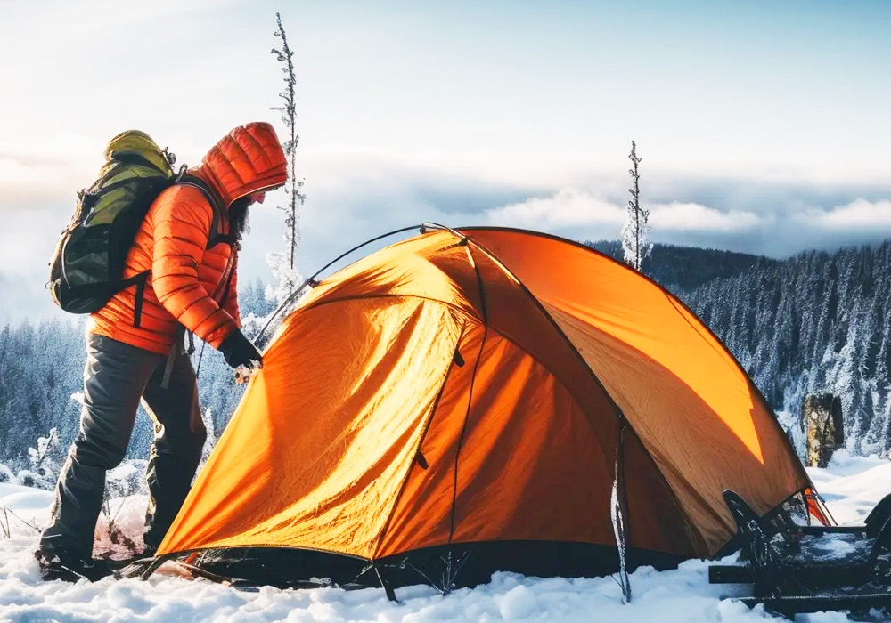 winter-camping کمپینگ در زمستان