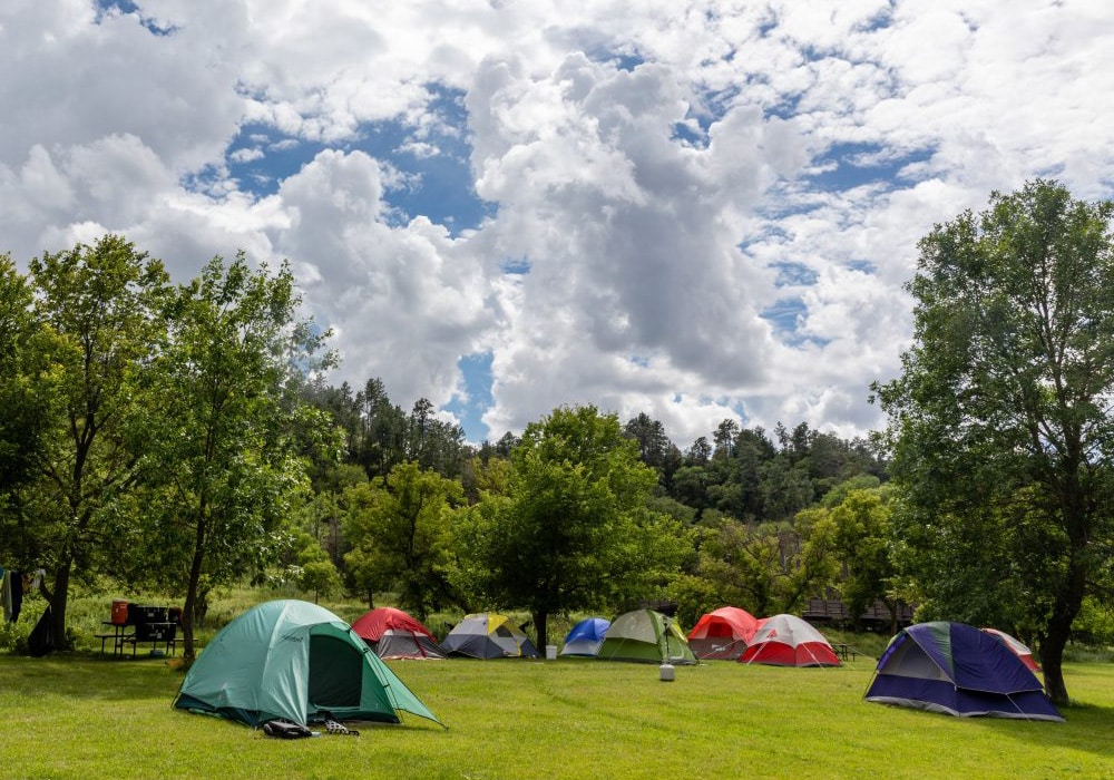 spring camping